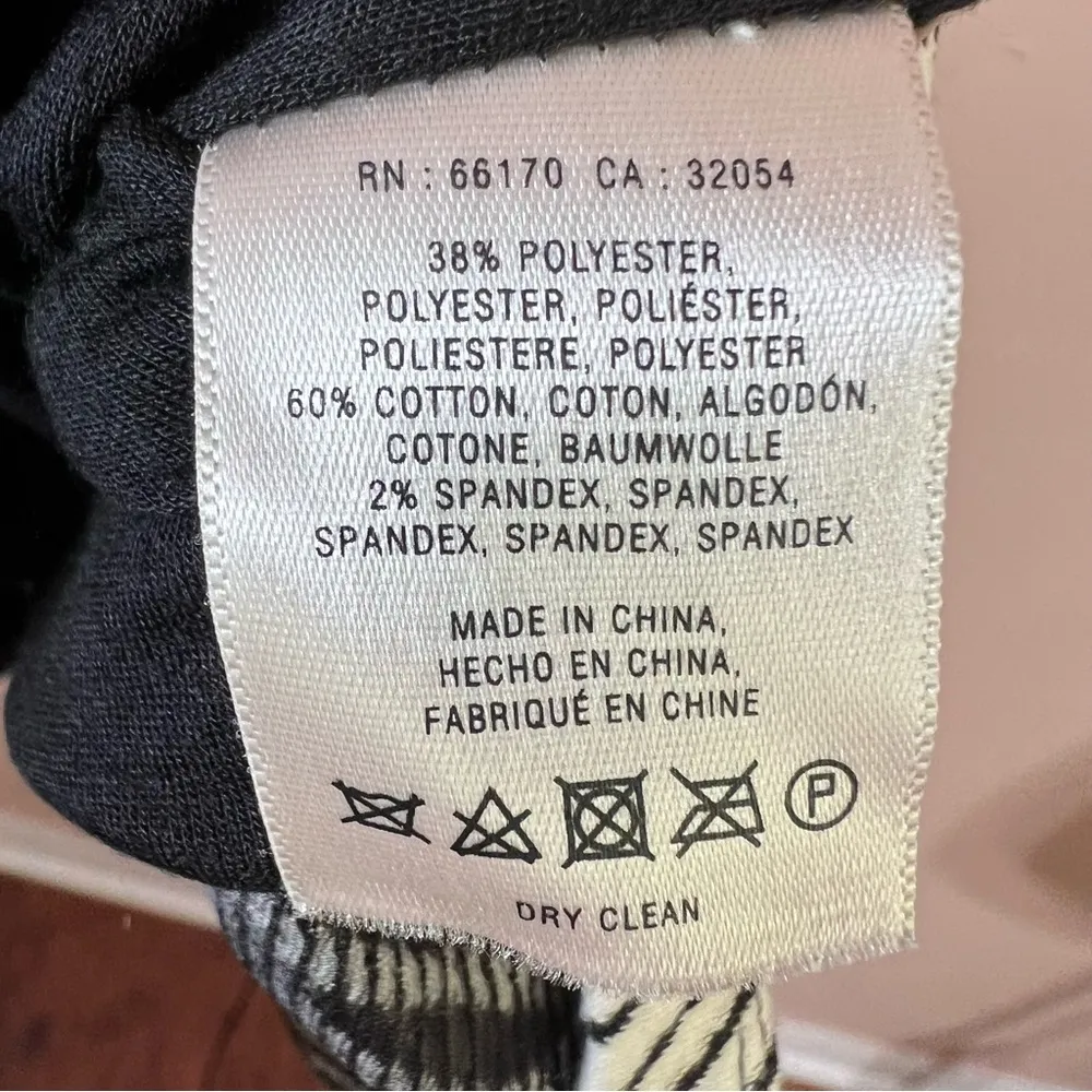 Maeve Anthropologie Balloon Sleeve Black White Knit Mini Dress Tunic Boxy Size S - Image 7