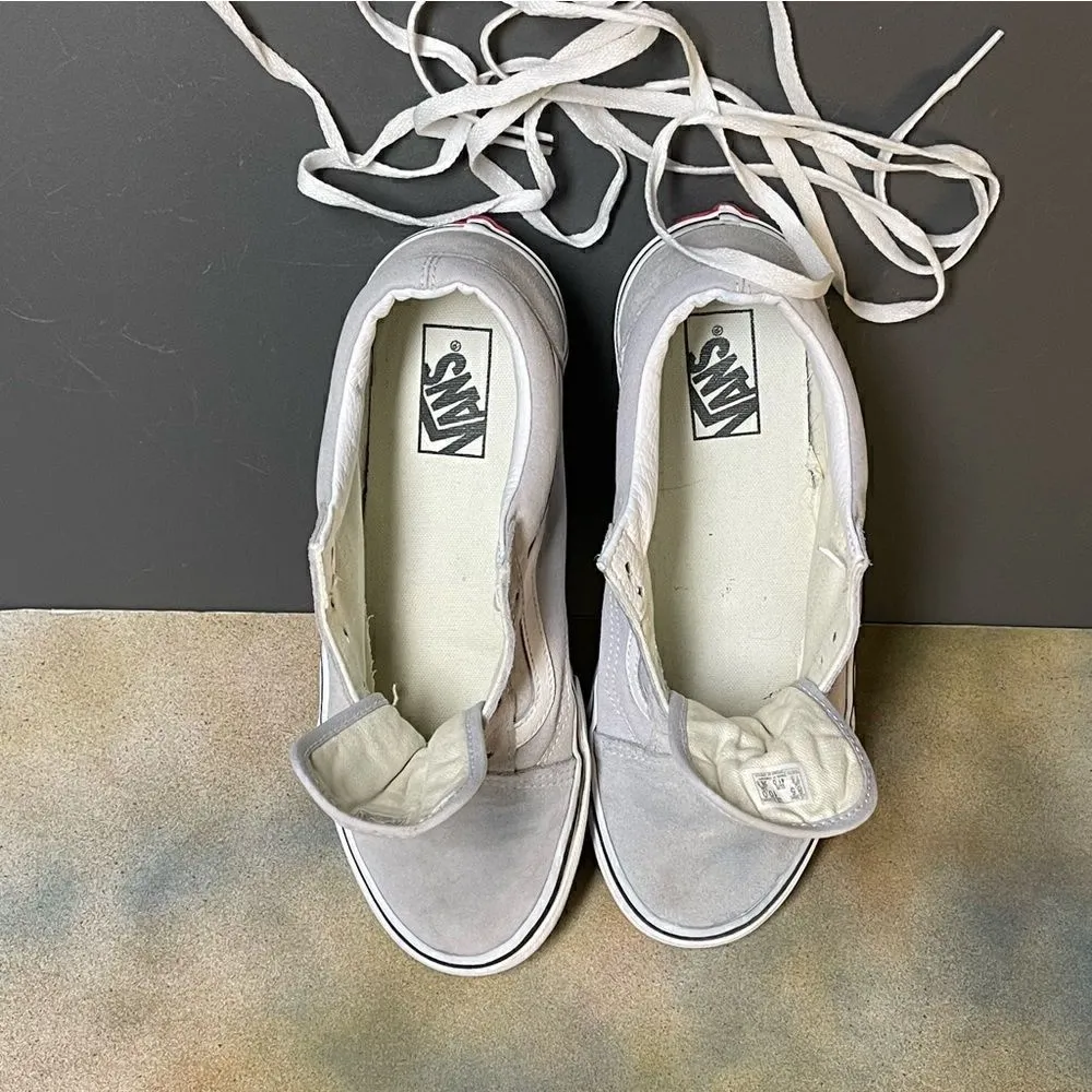 Vans Ward Low Cut Suede / Canvas Gray Women's Sneakers Size 10M Men's Size 8.5M - Image 4