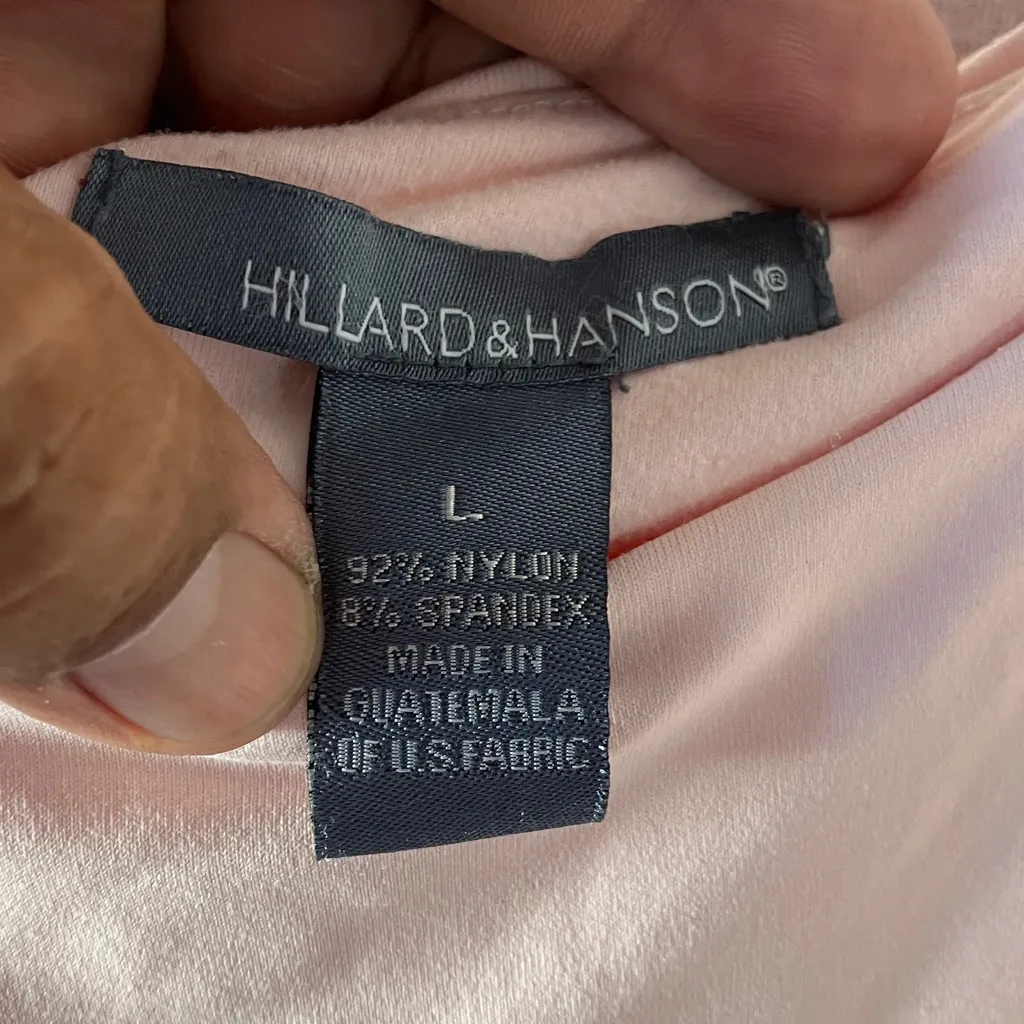 FINAL MARKDOWN Hillard & Hanson Light Pink Blouse large - Image 2