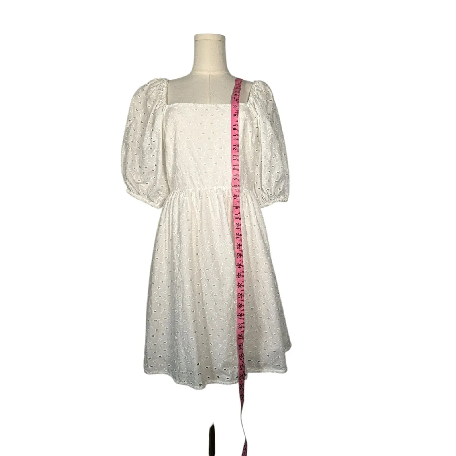 A New Day‎ White Cotton Eyelet Dress - Image 10