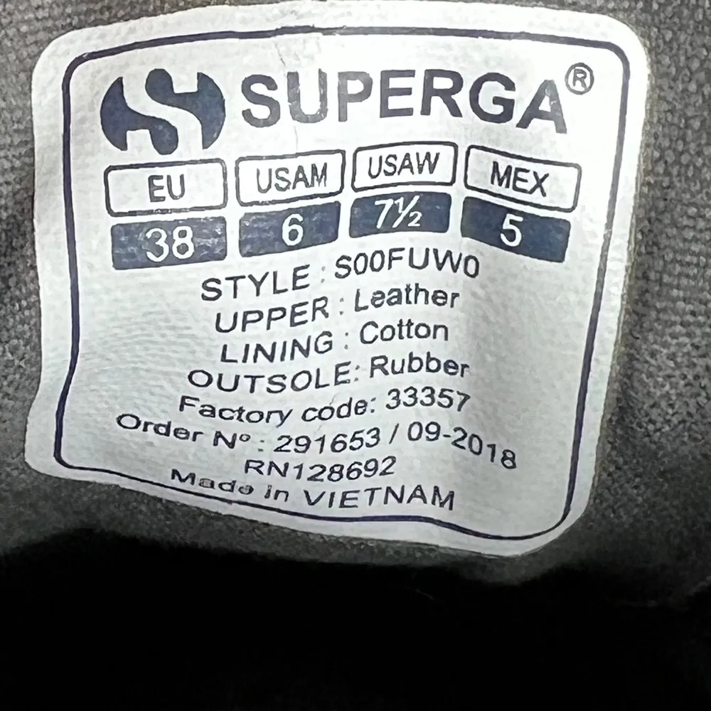 Superga Grey Suede Low Top Sneaker Shoe Size 7.5 - Image 7