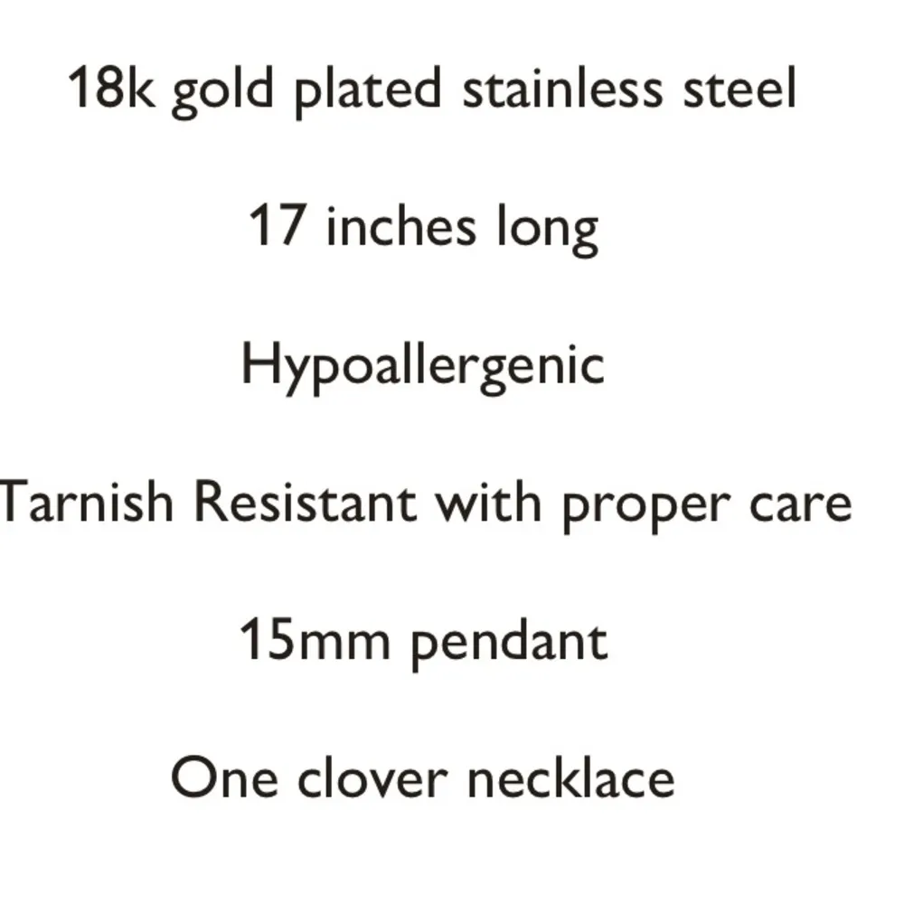 Green Quatrefoil Necklace Four Leaf Clover Gold Plated - Image 6