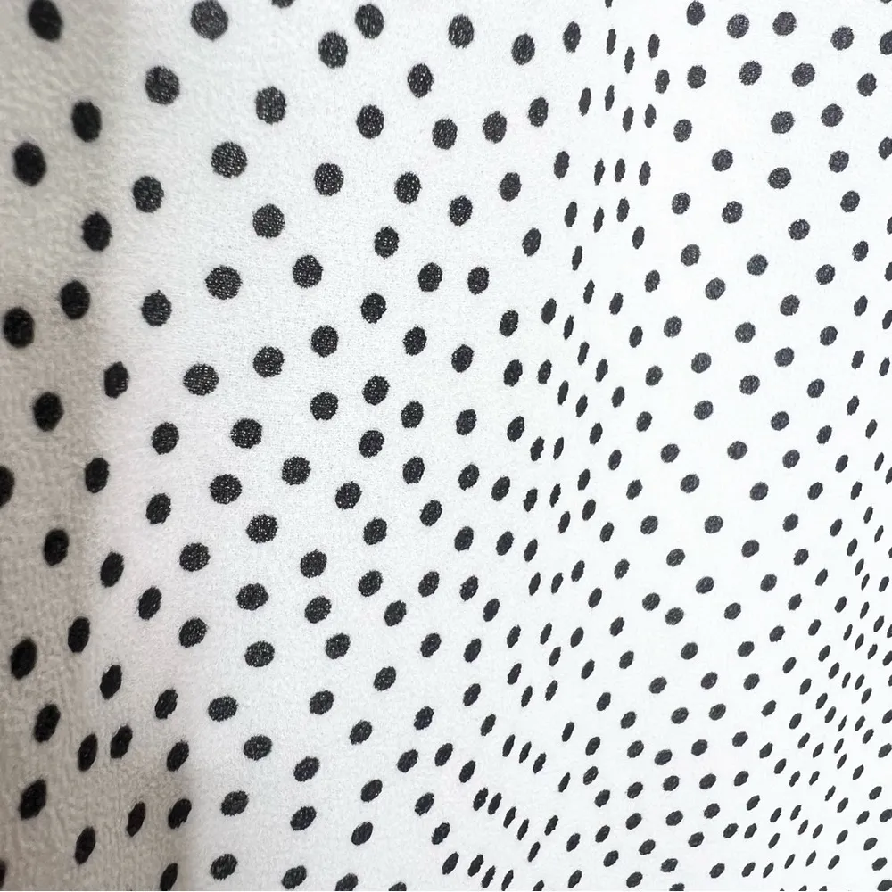 NWT Lucy Paris Marissa Ruffled Polka Dot Dress Size Small White & Black - Image 6