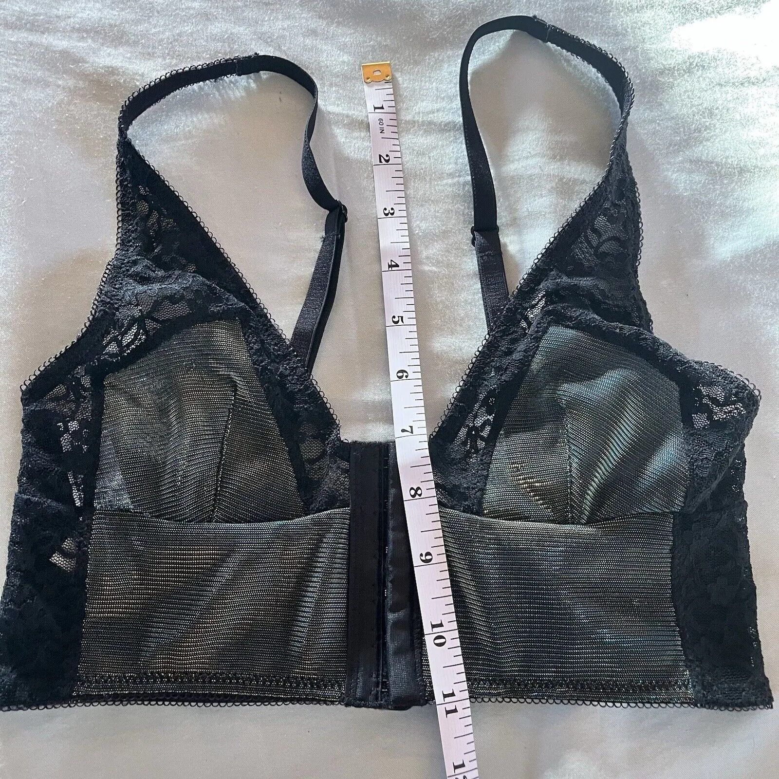 Intimately FREE PEOPLE Iridescent Lace Bra Size XS So Pretty EUC - Image 4
