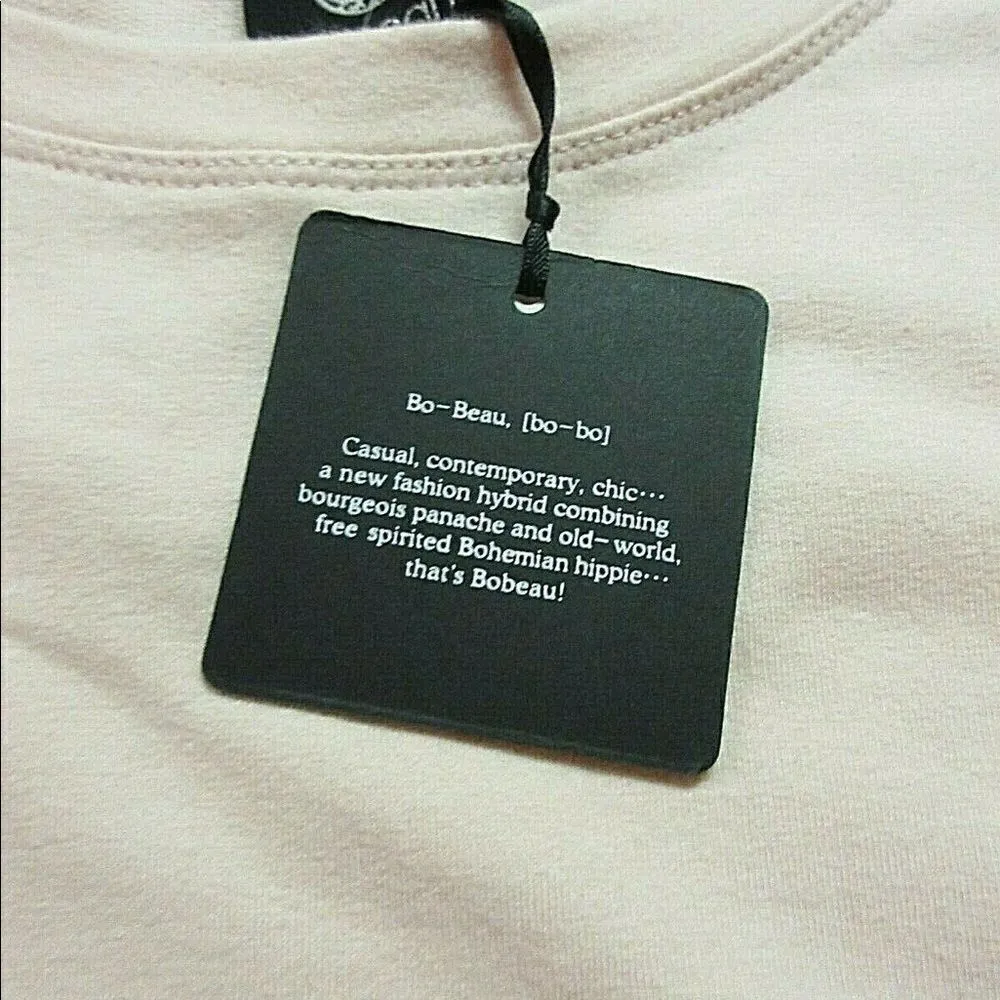 Bobeau top pink with rifle sleeve Small NWT - Image 6