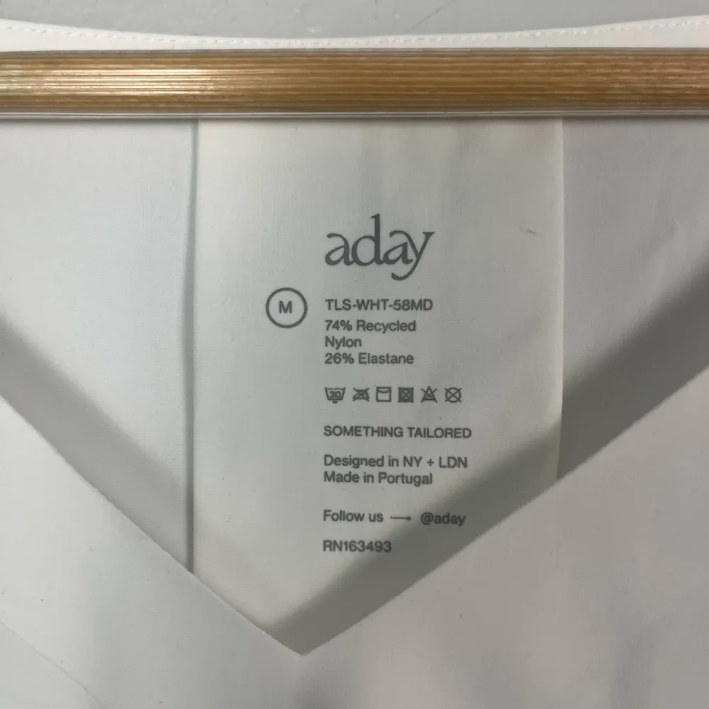 ADAY  white something tailored shirt size medium - Image 4