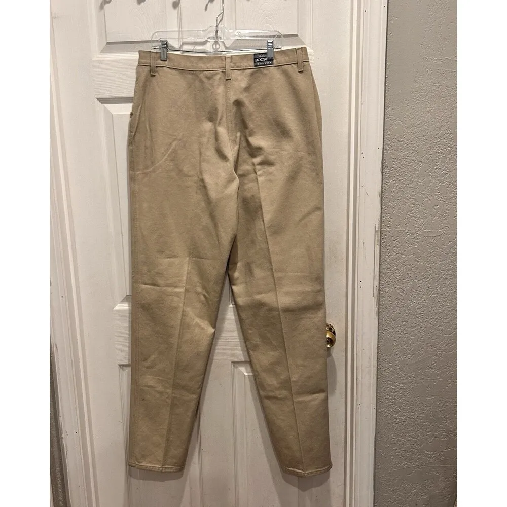 Vintage Rockies Tan Jeans High Rise Waist Mom Tapered Western 19/20‎ 36" Waist Size undefined - Image 6