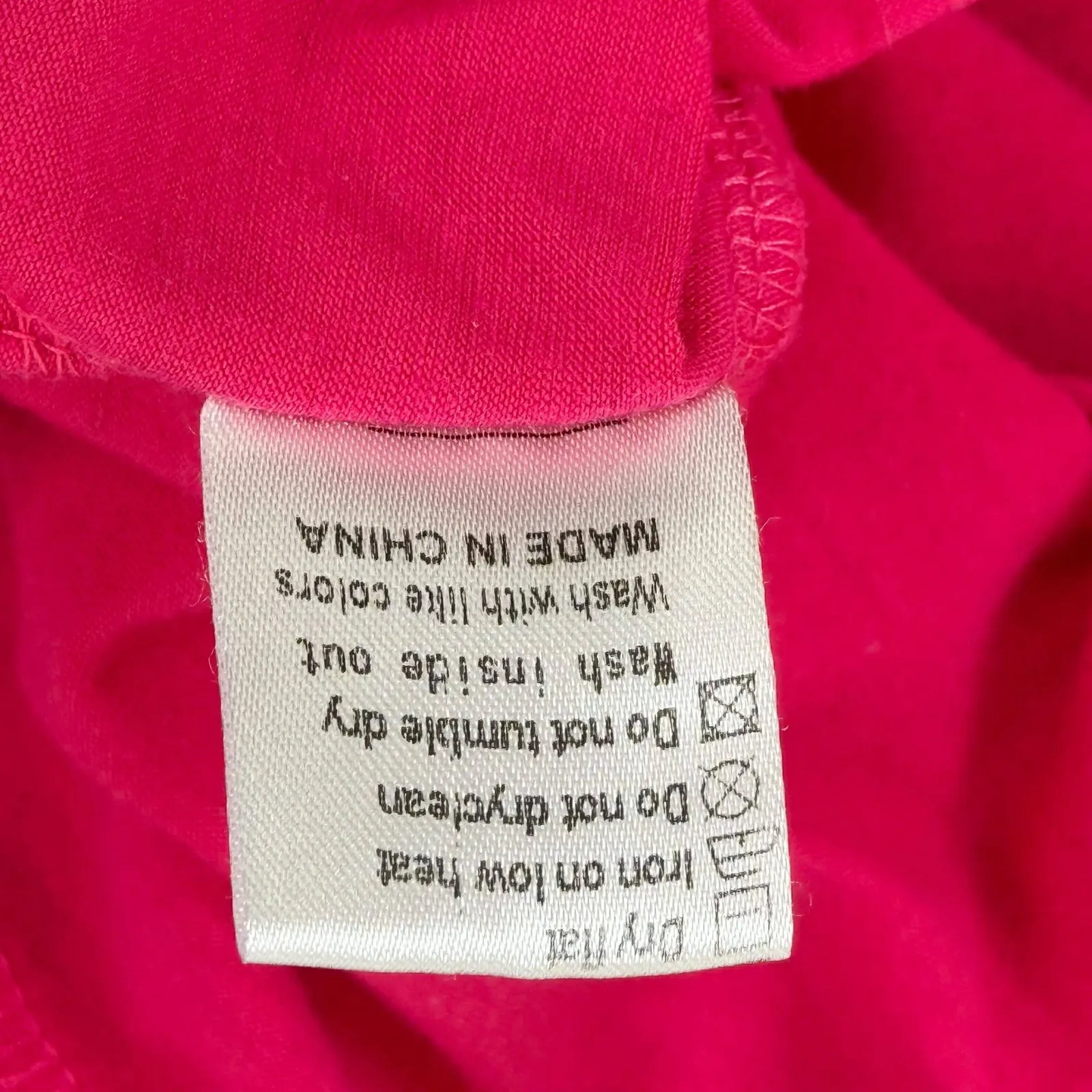 Hot Pink Leopard Print Sequin Pocket Raglan Top Women's 2XL Size XXL - Image 9