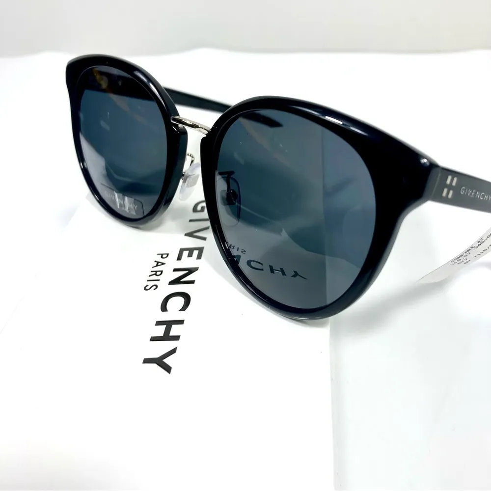 Givenchy 55mm Special Fit Gradient Sunglasses Black Gray NWT - Image 4