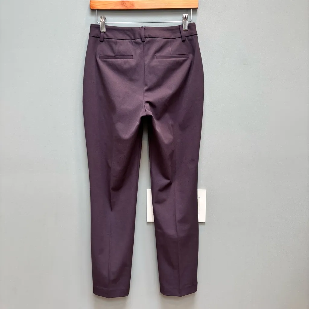 REISS Joanne Slim Leg Tailored Dress Pants in Plum 2 - Image 8