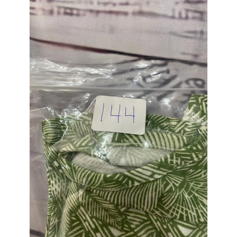 Chicos 0 Batik Tropic Tee Shirt Womens S Soft Fern Short Sleeve Cool Cotton Knit - Image 10