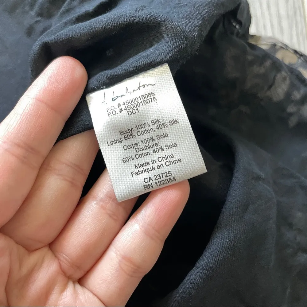 Babaton Aritzia 100% Silk Floral Mini Dress Black (Small) classy cocktail party - Image 6