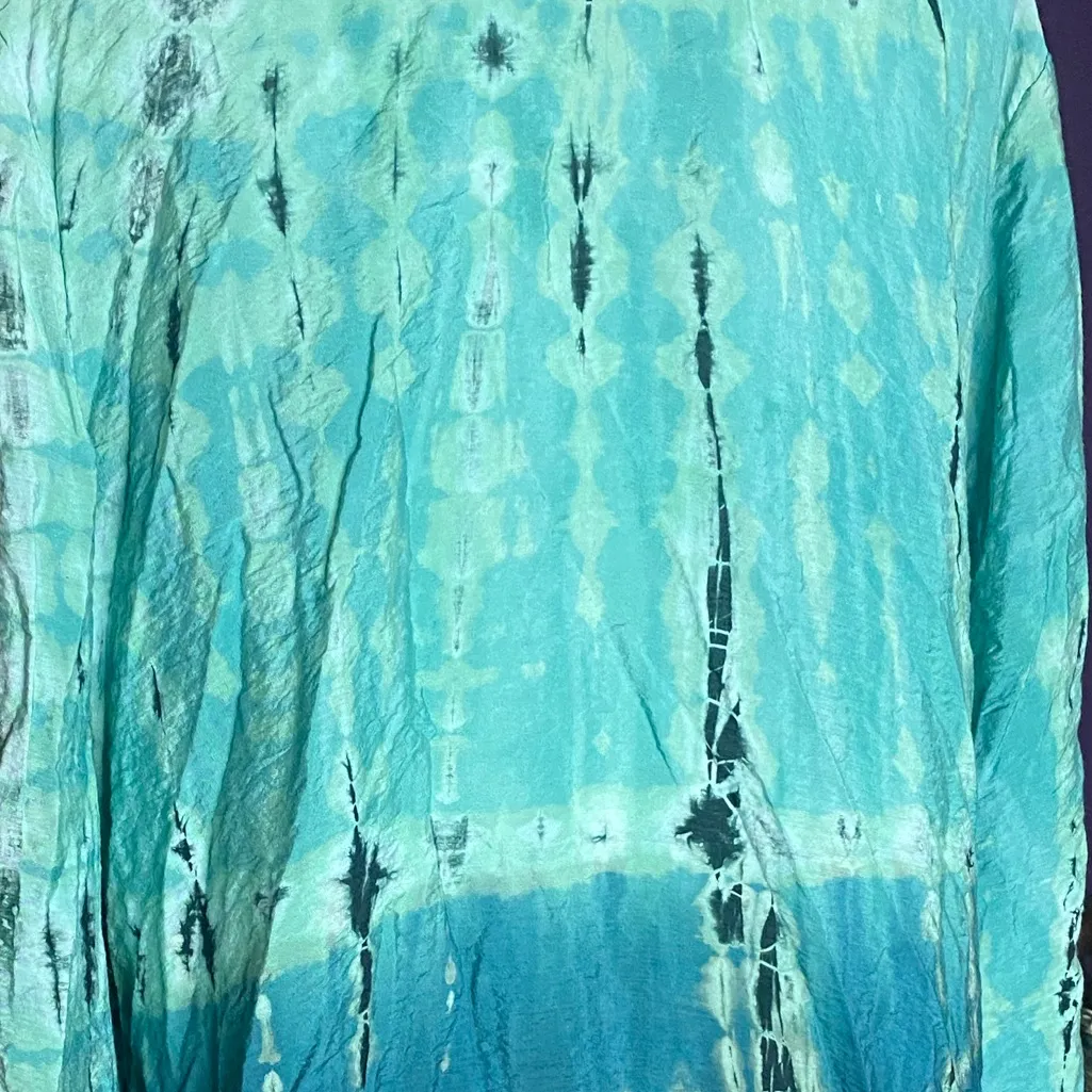Citron Santa Monica Green Turquoise Ombre Tie Dye XL Blue - Image 7