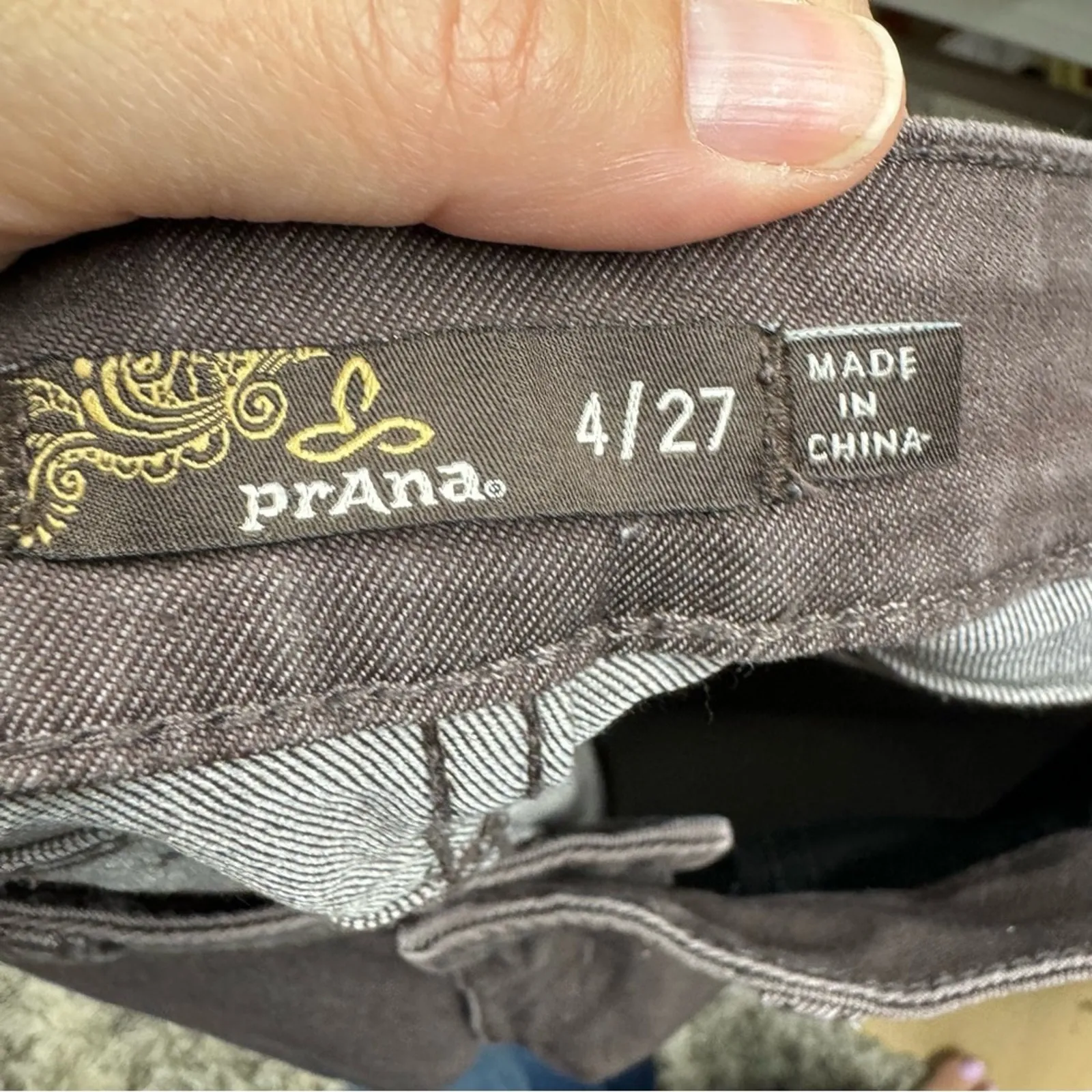 Prana Brown Low Rise Skinny Jeans Womens 4 Outdoors Hiking Casual Classic Pants - Image 3