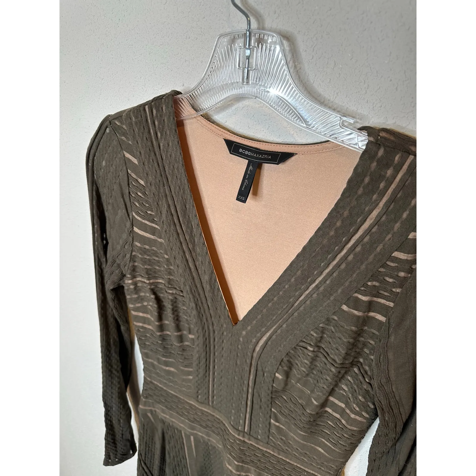 bcbg brown long sleeve‎ dress Size XS - Image 2