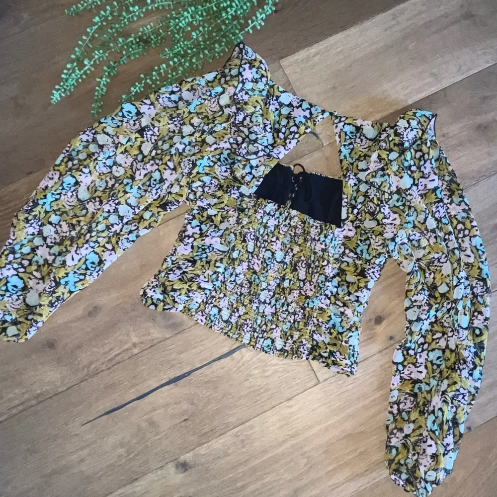 Free People  Mabel Printed Blouse Garden Combo - Image 5