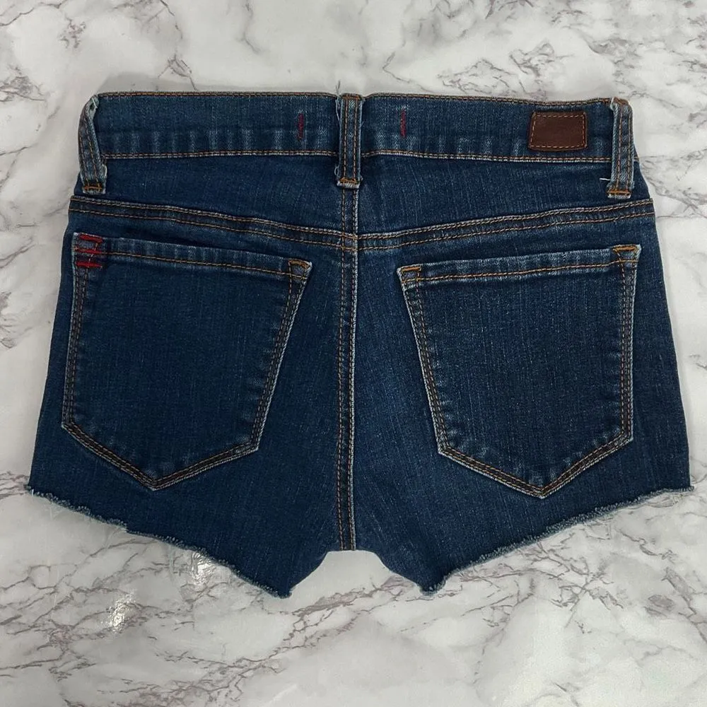 BDG  Blue Dark Wash Custom Cutoff Shorts 25 - Image 3