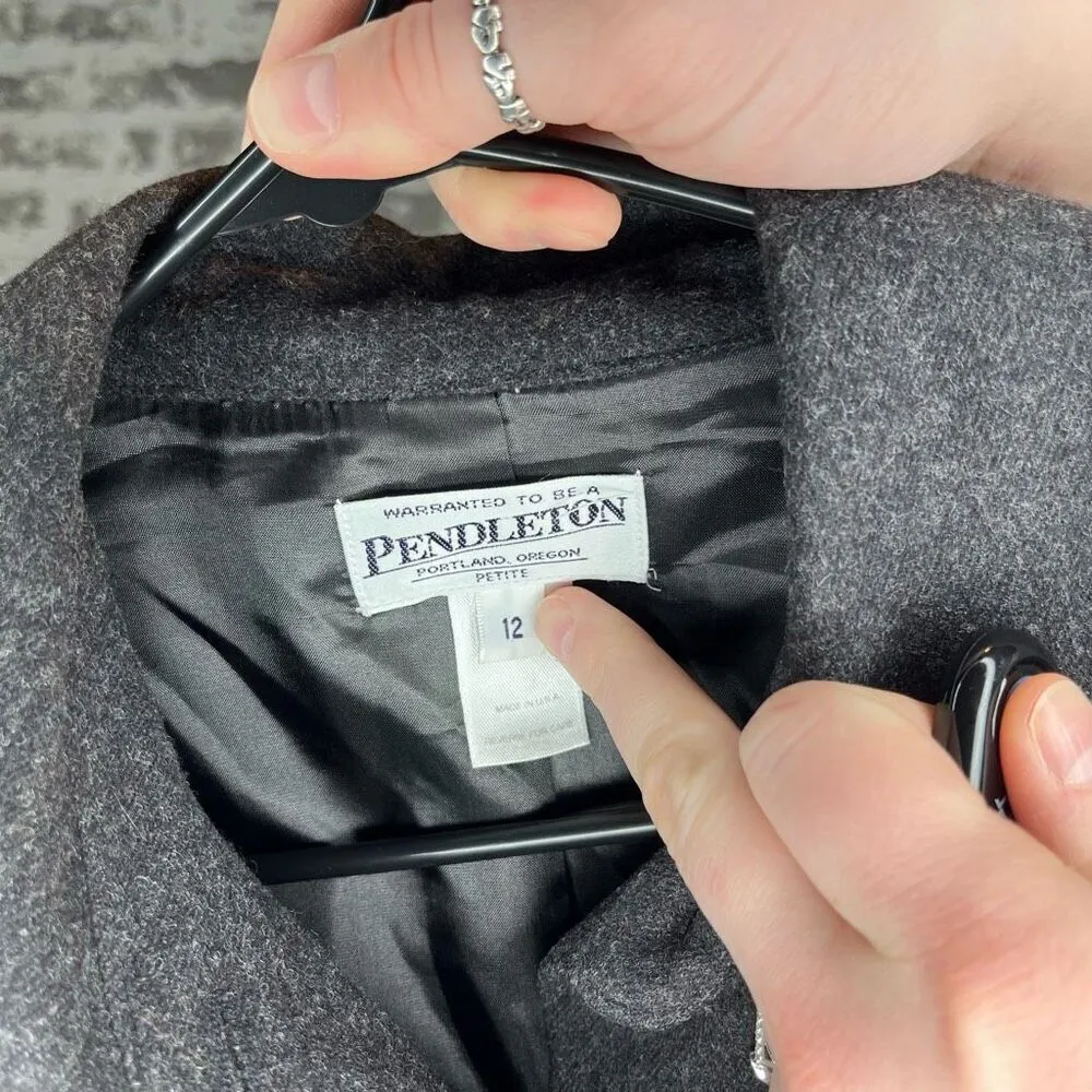 Pendleton | women virgin wool blazer pea coat - Image 5
