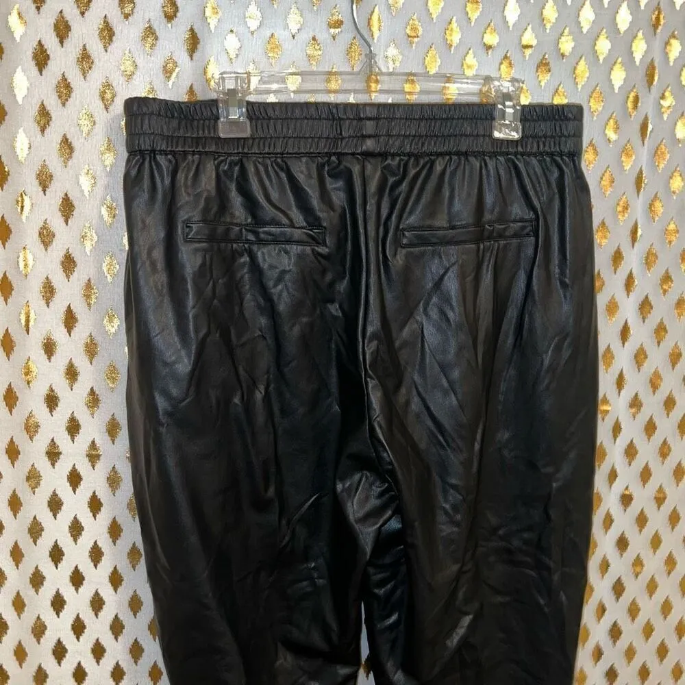 Express Leather joggers size L - Image 4