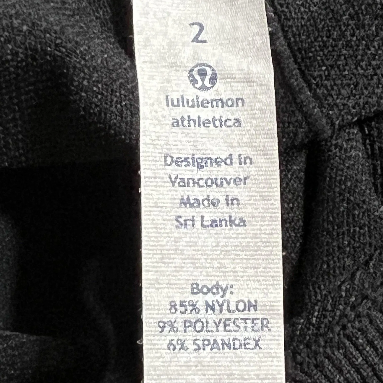 Lululemon Leggings Womens 2 Black Gray Seamless Crop Capri High Rise Ombre Yoga - Image 5