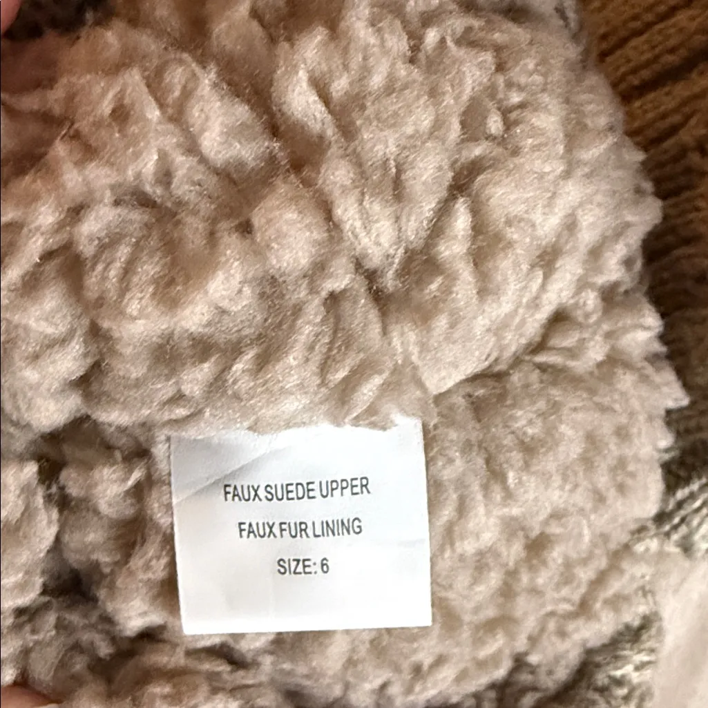 Muk Luks Beige Knit-Top Winter Boots - Image 6