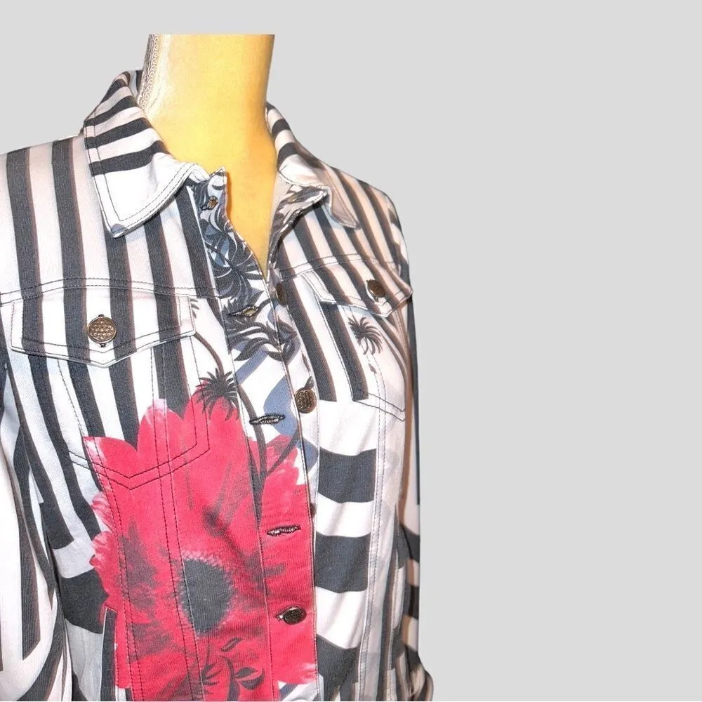 Tango Mango awesome unique design stretchy jacket! Black Size XS - Image 5