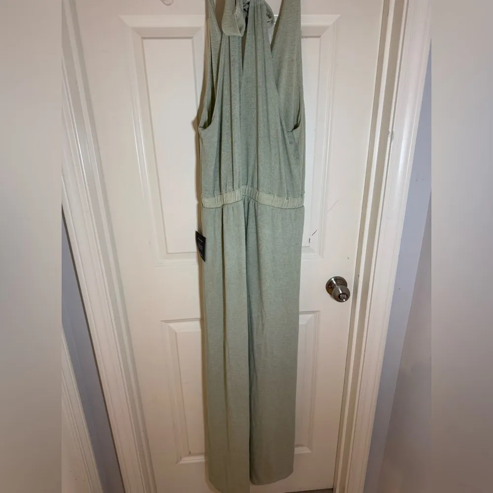 NWT LuLus Sunny Day Perfection Sage‎ Green Tie-Back Maxi Dress, M! - Image 8