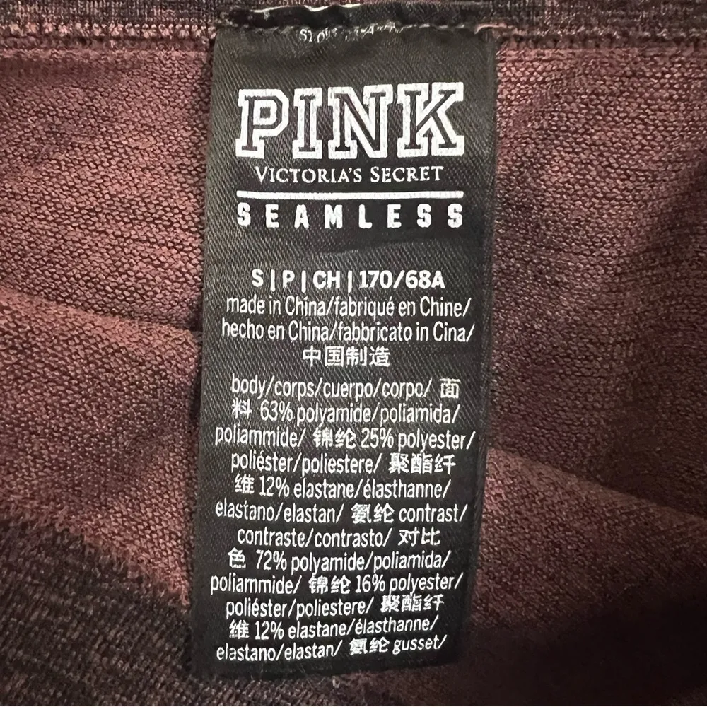 PINK Victoria Secret Purple Seamless High Waist Athletic Leggings Size S Yoga - Image 8