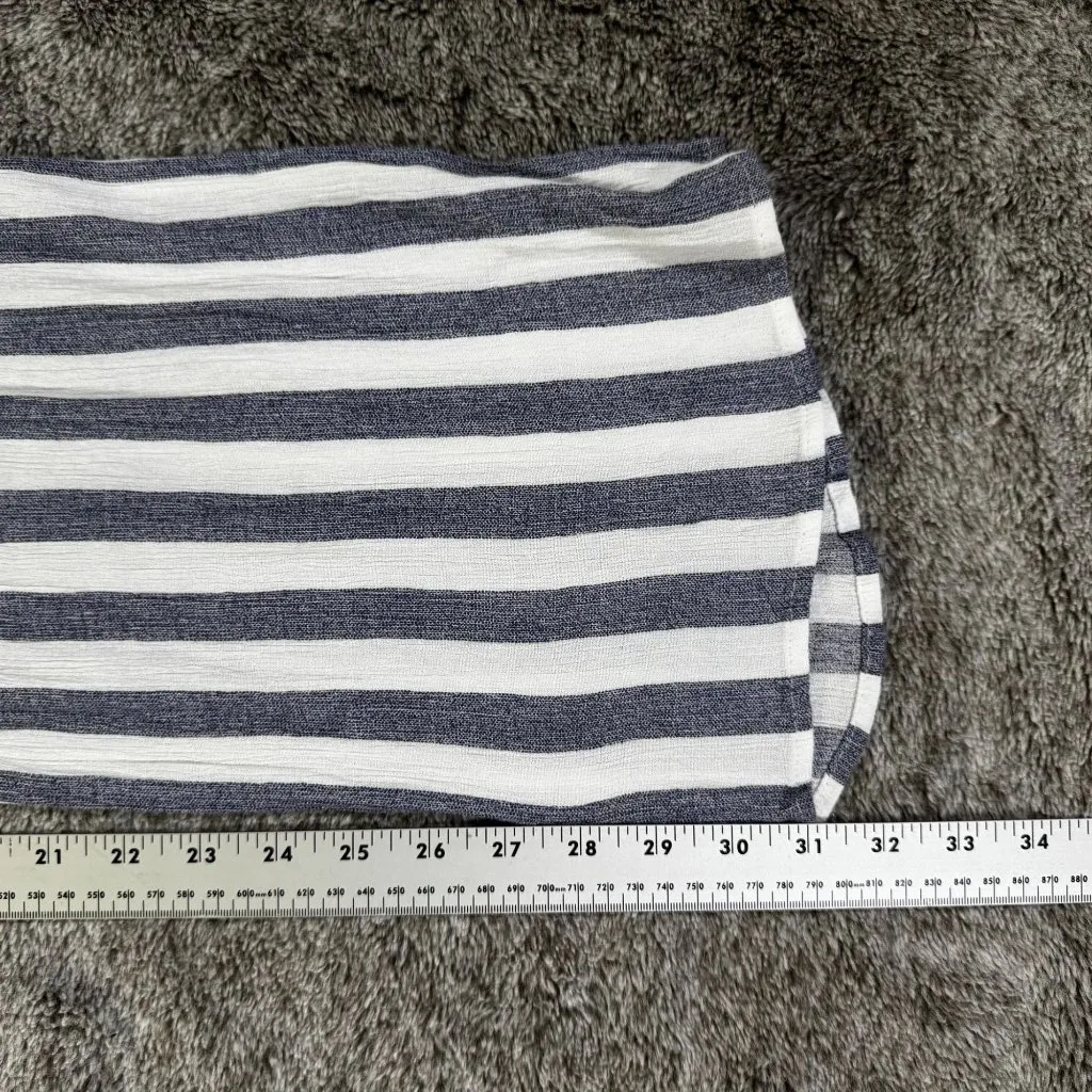 Sadie & Sage Wide Leg Flowy Beach Pants Sz S Blue - Image 4