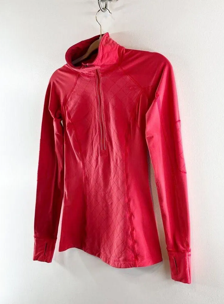 Lululemon Run Toasty Tech Long Sleeve 1/2 Zip Running Pullover Love Red 2 - Image 5