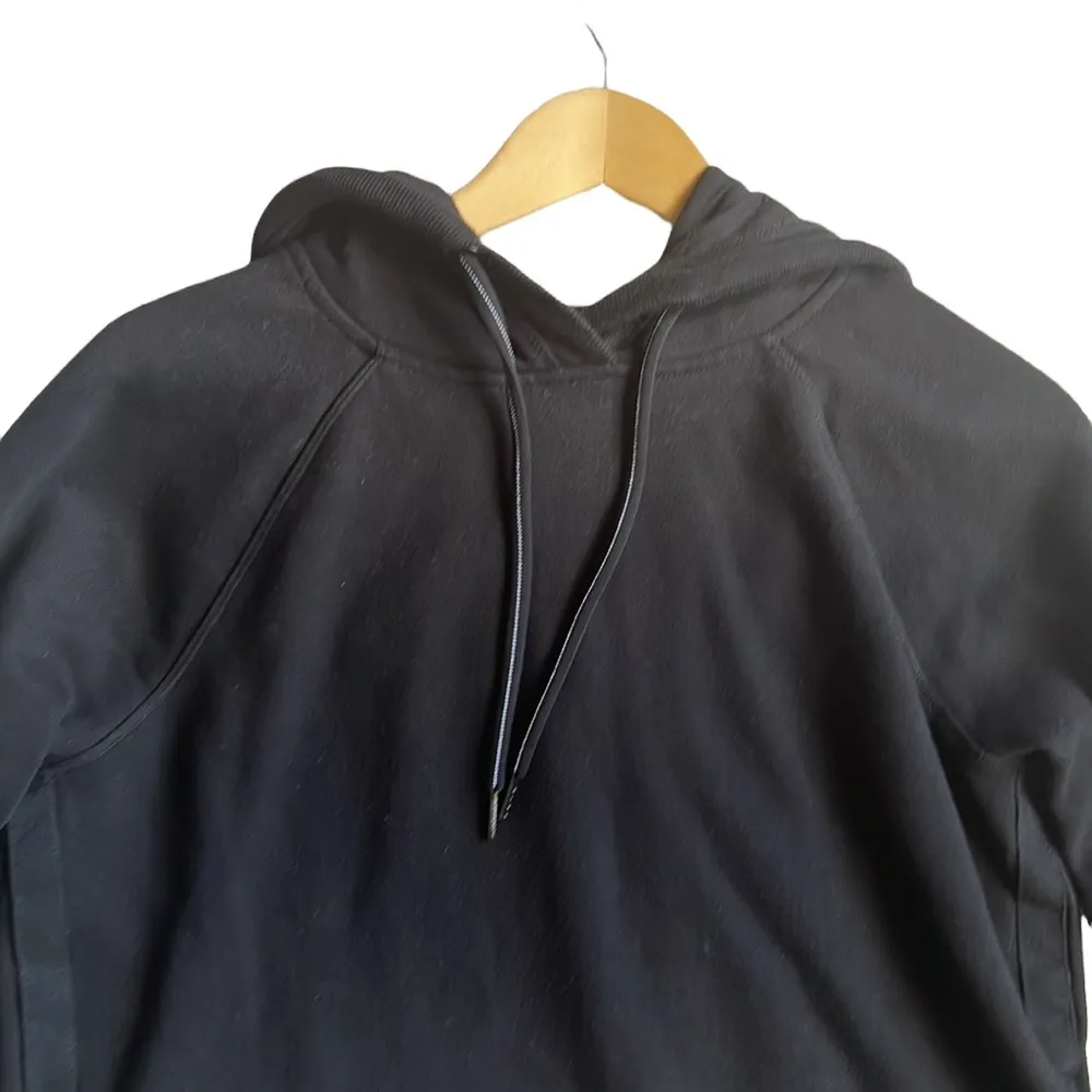 Calvin Klein Performance Black Crop Hoodie Sweatshirt Size Large - Image 2