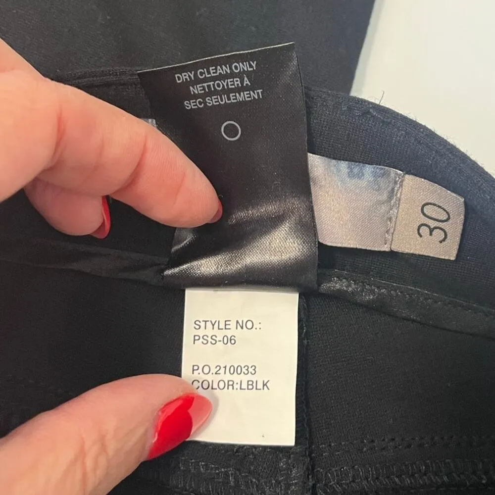 PAIGE Peg Super Skinny Dark Wash Black Jeans Pants Low Rise sz. 30 Inseam 27" - Image 7