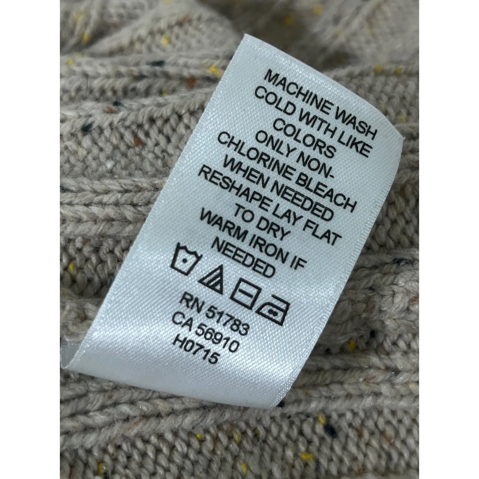 Maurices Fair Isle Women Cowl Neck Tunic Boho Sweater Beige Multi Color Size M - Image 10