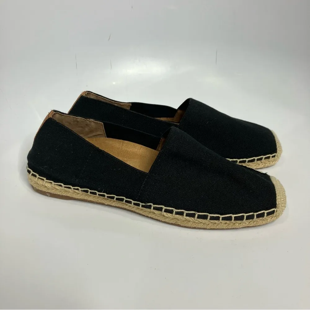 Vionic  Valeri‎ espadrille flats size 9 black & tan - Image 5