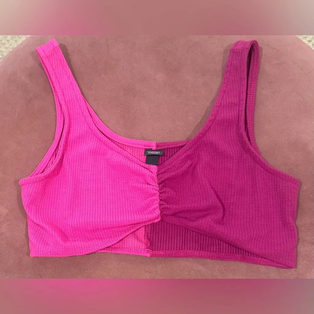 Crop top/sports bra Bundle size medium Pink - Image 2