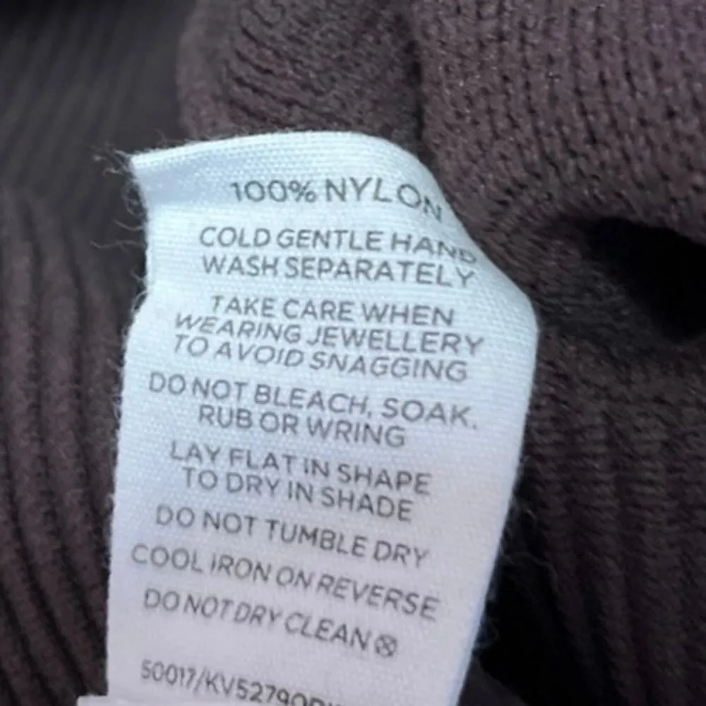 Glassons Brown Rib Knit Sleeveless Strapless Cami Bandeau Crop Tank Top Size XS - Image 4