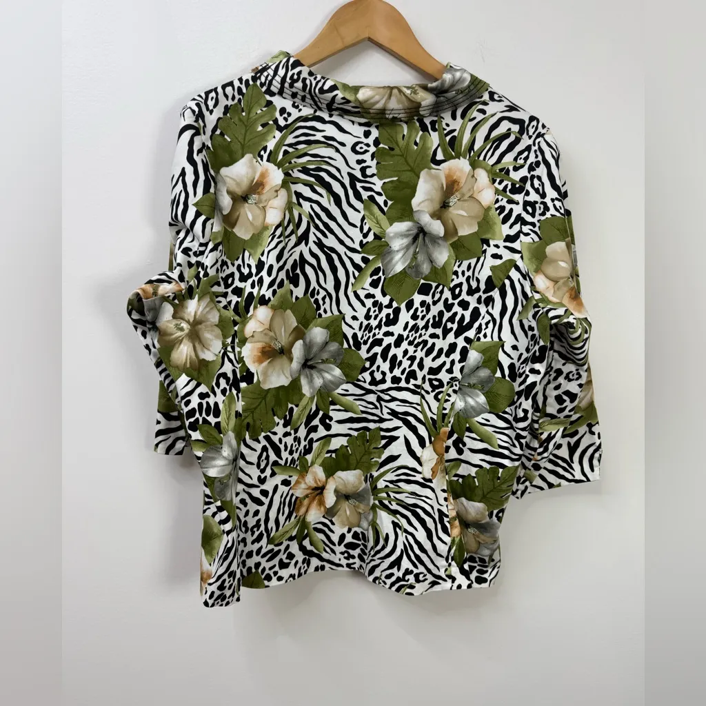 Lane Bryant Floral and Animal Print Blazer size 22/24W - Image 3