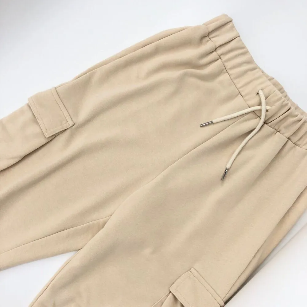 superdown Bethany Cargo‎ Sweatpant in Beige S - Image 2