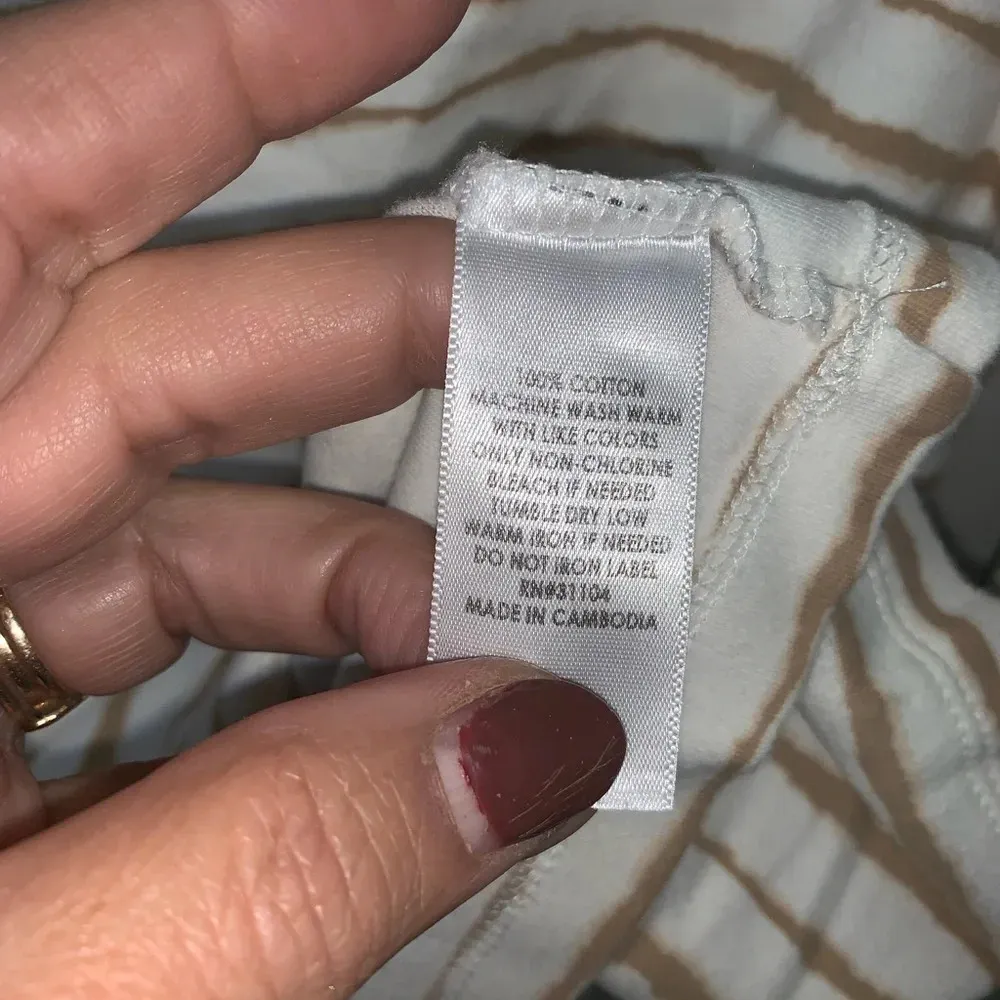 Kim Rogers set 2 ivory cotton print tees‎ Medium - Image 7