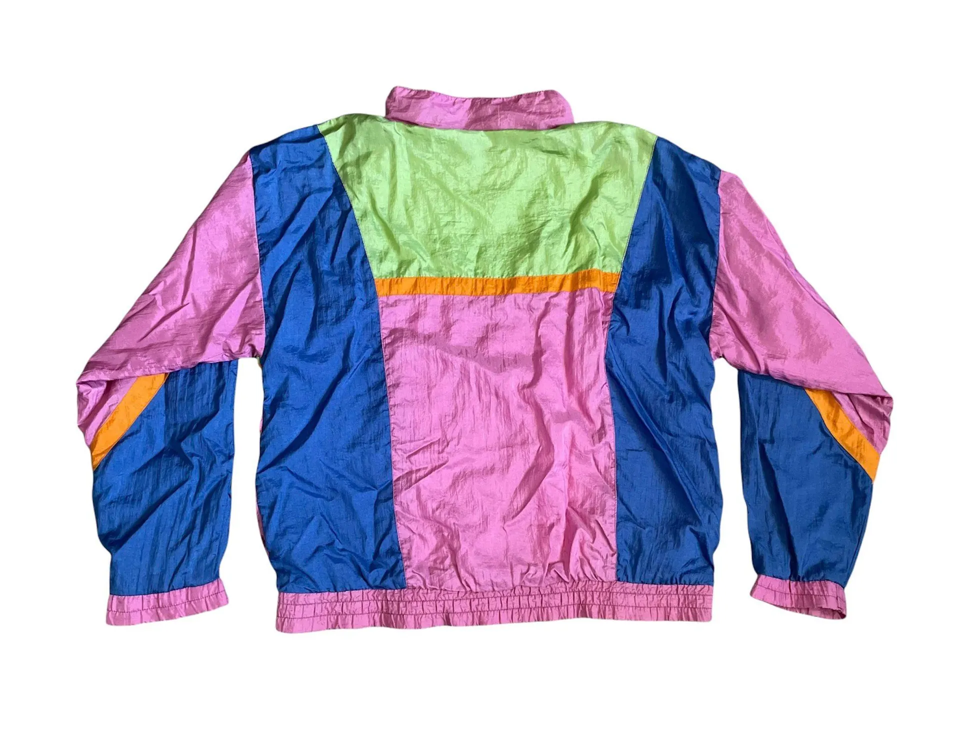 Vintage Shell Shock Colorful Windbreaker Pink Size XL - Image 2