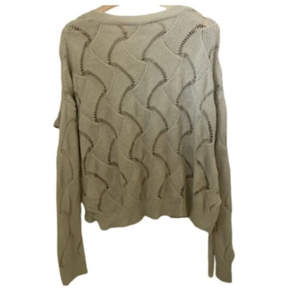 Urban Outfitters Staring at Stars Cropped Sweater Beige Textured Shear S… - Image 2