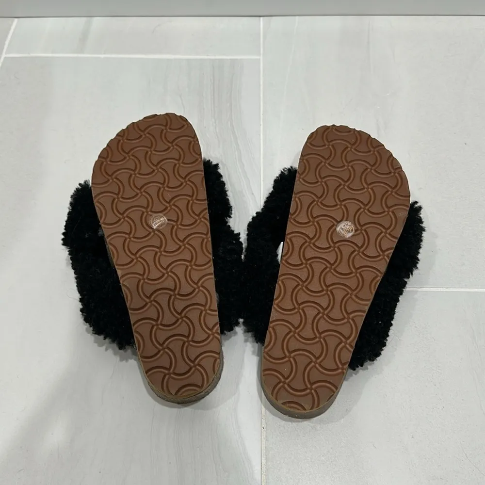 Natures Collection Lilly Cross Slipper Black Size 7.5 - Image 7