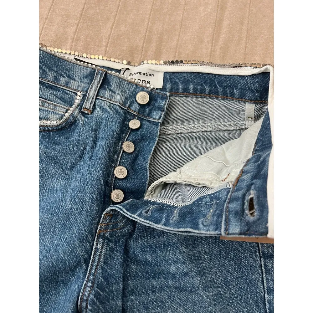 Stardust Straight Leg High Rise Jeans Medium wash - Image 8