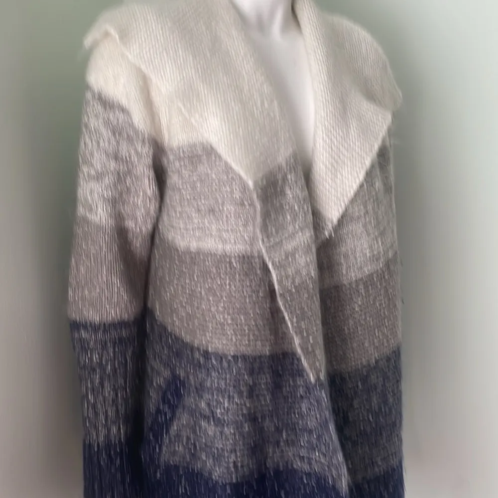 ModCloth chunky stripe cardigan with pockets size small - Image 2