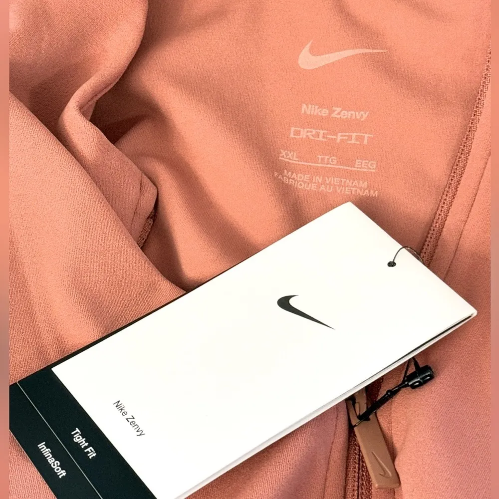 NIKE Zenvy Dri Fit Long Sleeve Full Zip Top Canyon Size XXL NEW - Image 5