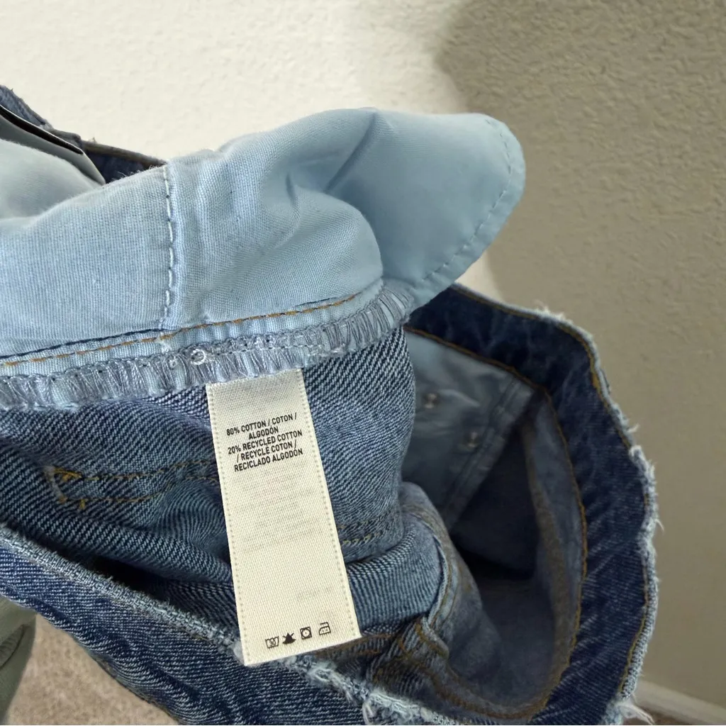 Khy × Natasha Zinko Classic Straight Leg Jeans Raw Hem Womens Size 30 Blue - Image 8