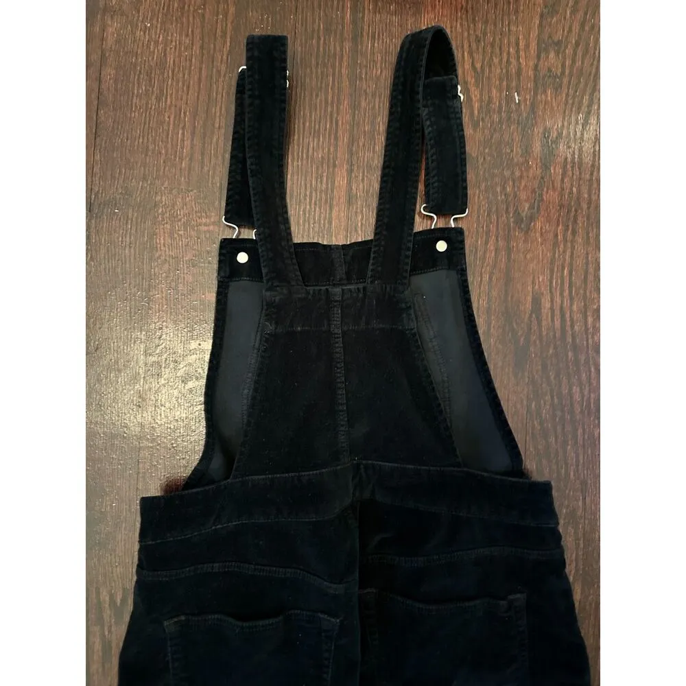 3x1 Black Ruby Velvet Overalls B Size Small - Image 9