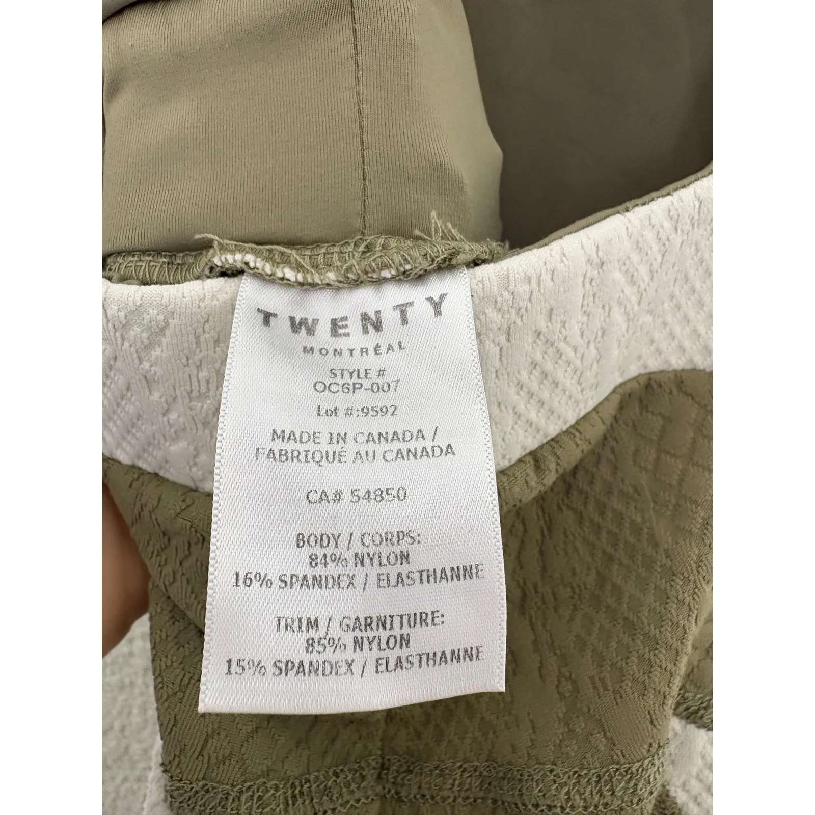 Revolve Twenty Montreal Caiman 3D Crocodile Jumpsuit Size XS Olive Green Cream - Image 6