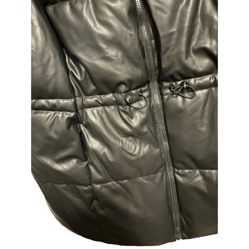 Cavallini black faux leather vest - Image 3