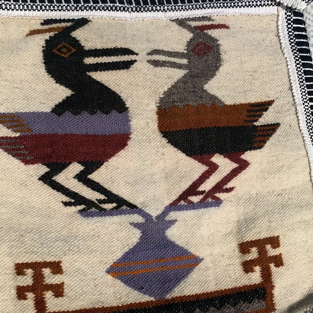 Vintage 100% Wool Bag from Equador Black - Image 2